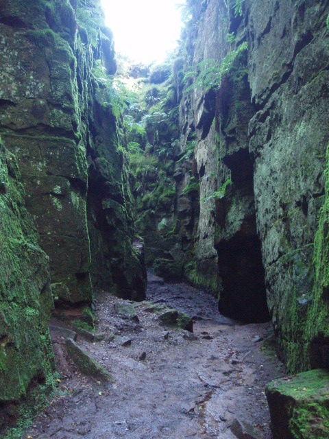 Secret pathway through the gorge