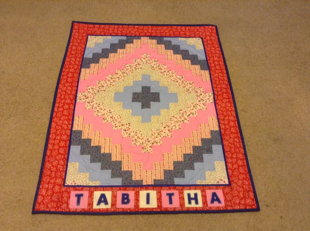 Traditional 'Round the World' quilt