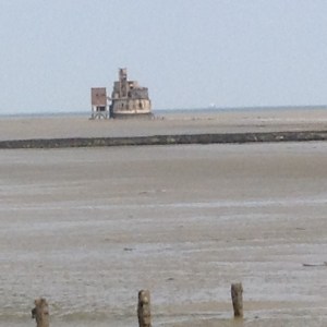 Grain Tower viewed from the Grain Coastal Path