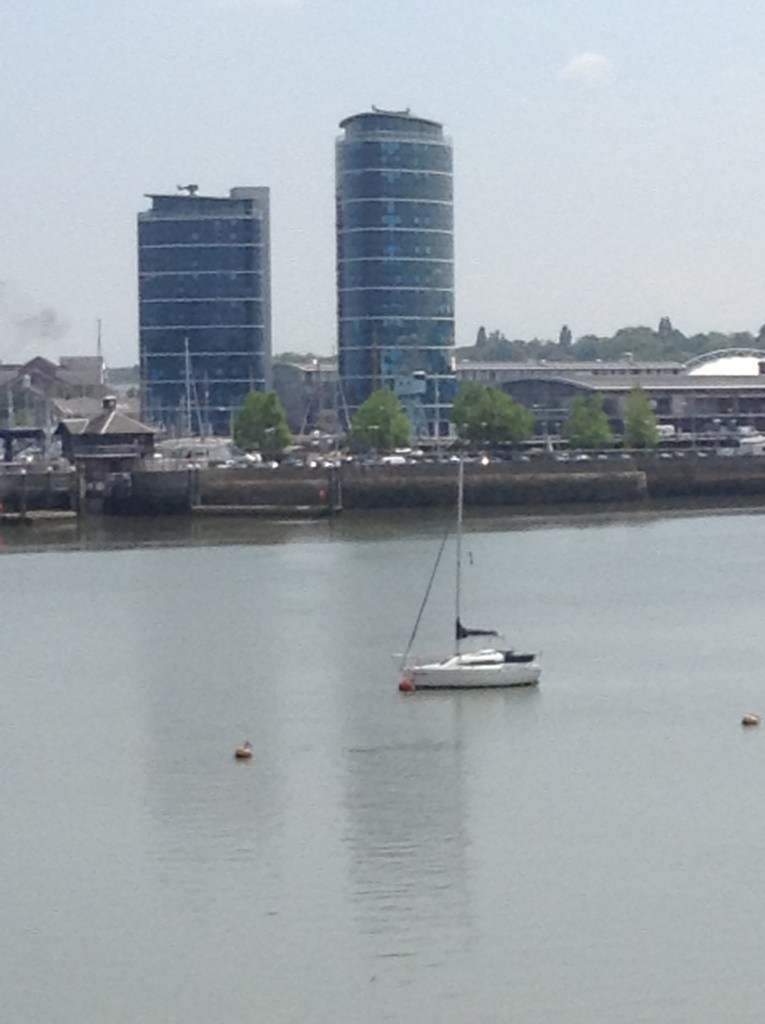 View across the River Medway to St Mary's Island